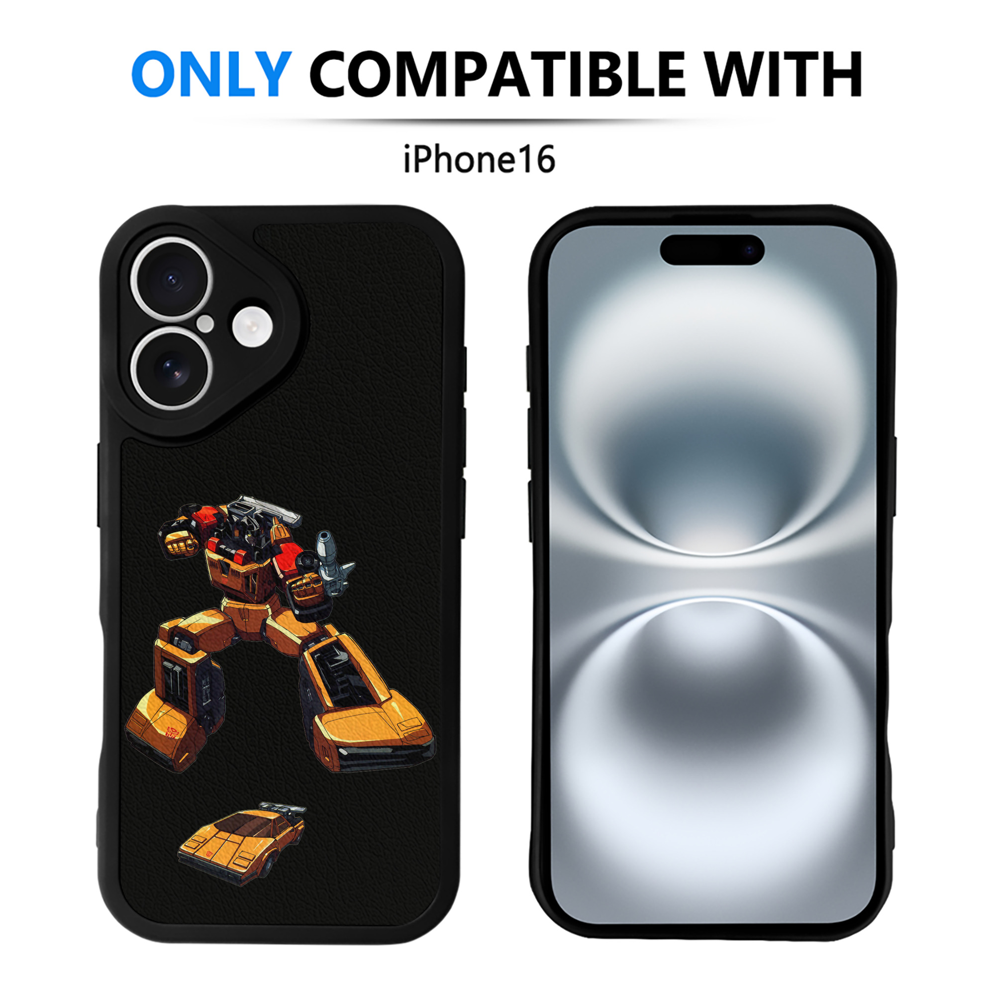 （画像用）  【iPhone 16シリーズ対応】シリコンスマホケース（レザー調） 材質：シリコン